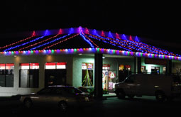 Commercial marketplace in san jose India Cash and Carry diwali lights Bay Area Themes